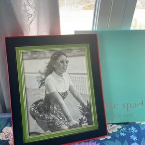 Kate Spade New York Portland Place 8 x 10 Frame, Turquoise/ Green New In Box